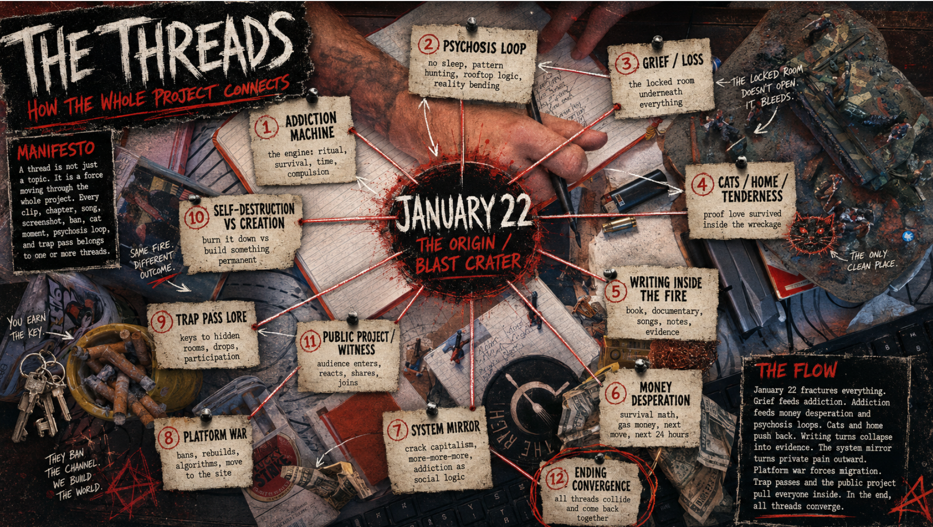 Alternate thread board archive visual