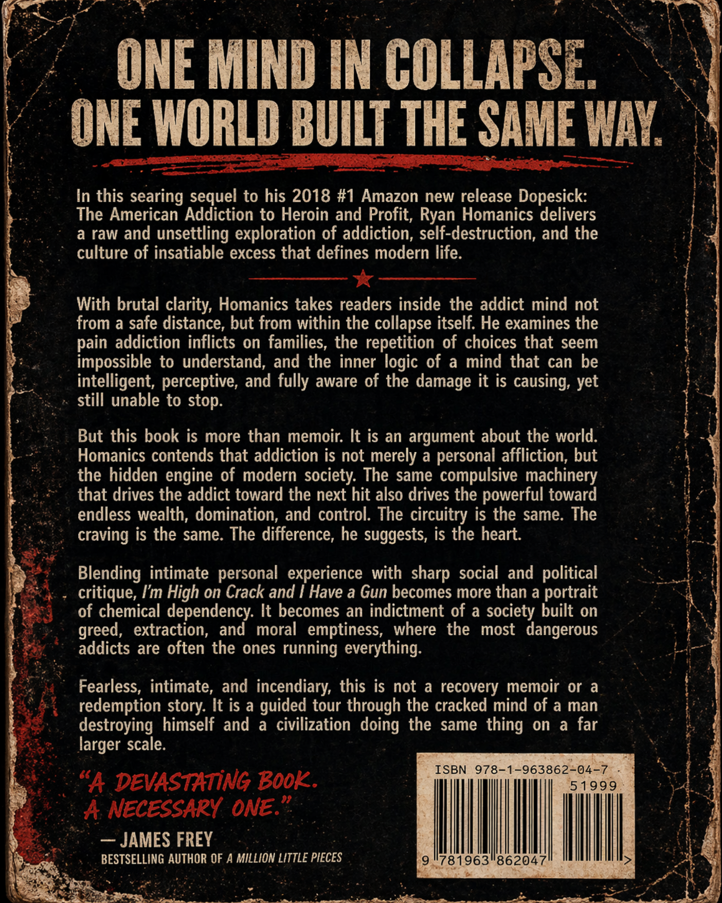 Full back cover panel for the IHOCAIHAG book