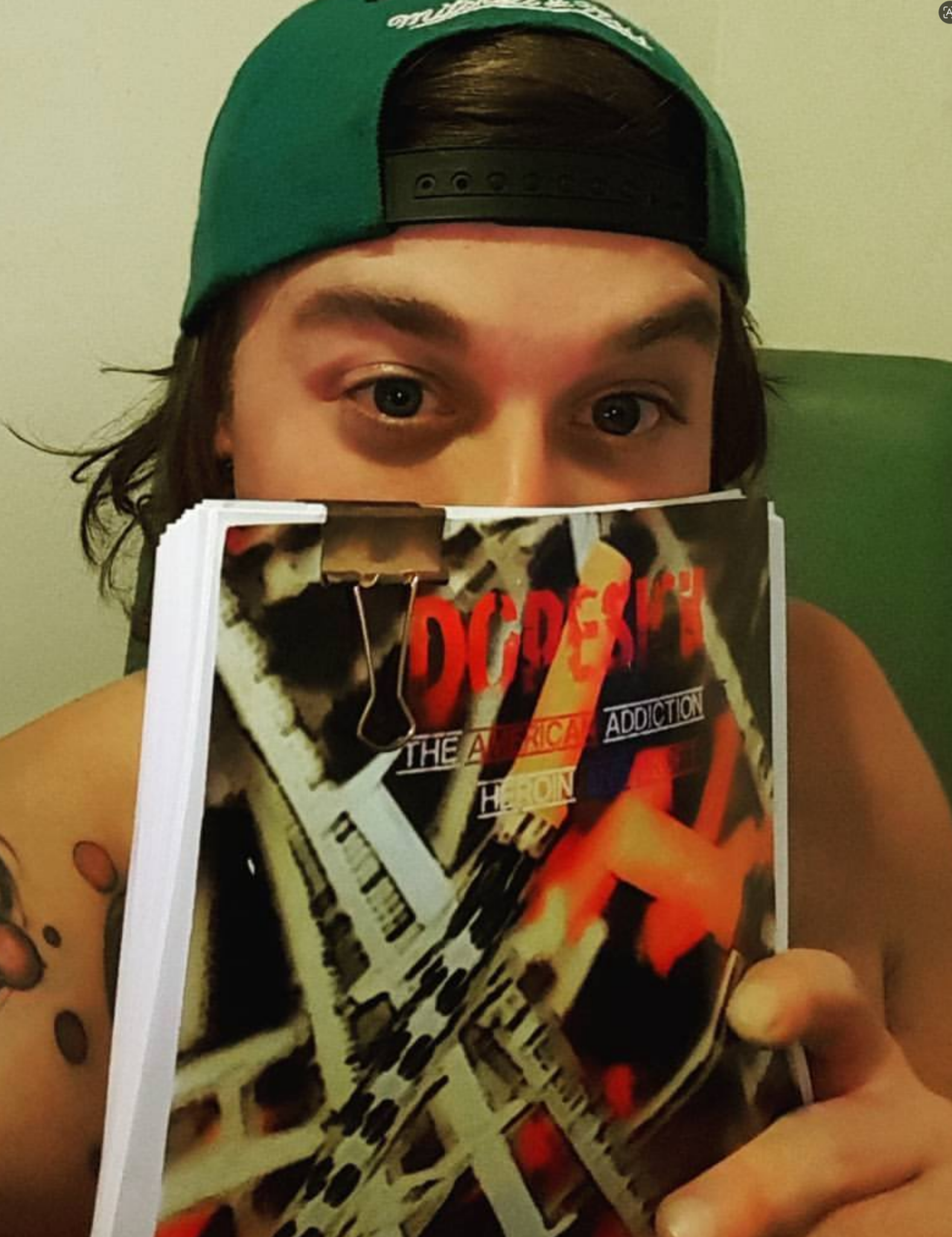 Dopesick book in hand