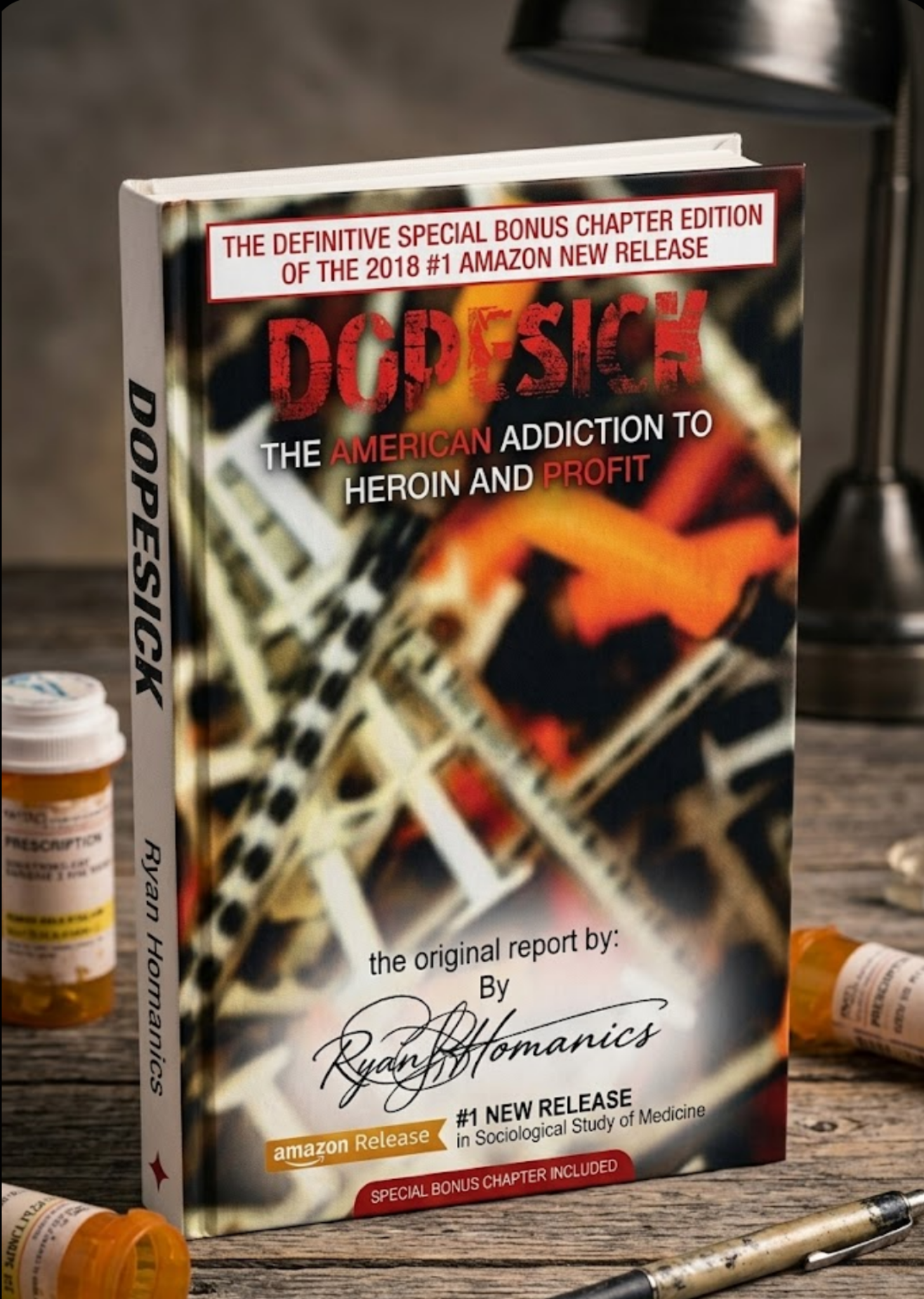 Dopesick standing book mockup