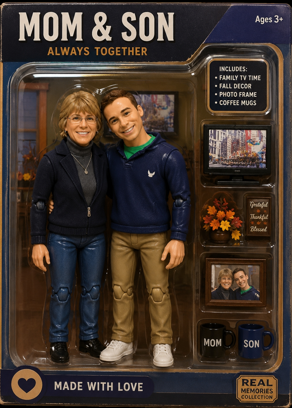 Mom and Son Always Together Mother's Day chapter card