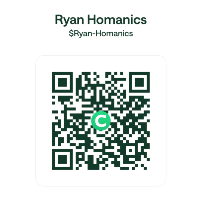 Chime QR for Ryan Homanics