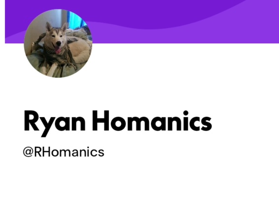 PayPal profile for Ryan Homanics